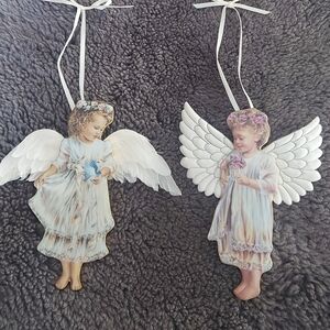 Charming Angel Ornaments with White Wings